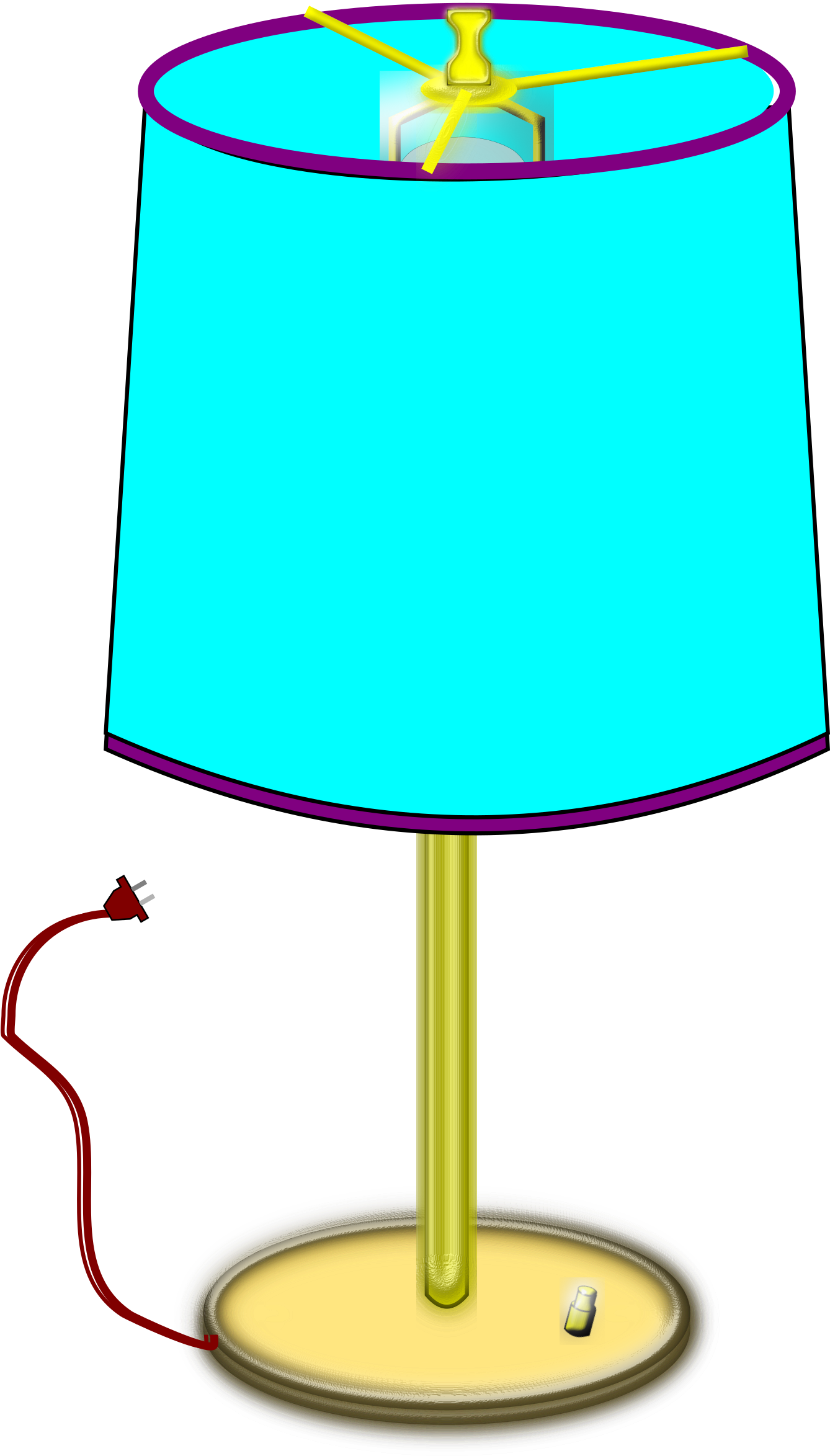 This Free Icons Png Design Of Table Lamp Clipart (1337x2400), Png Download