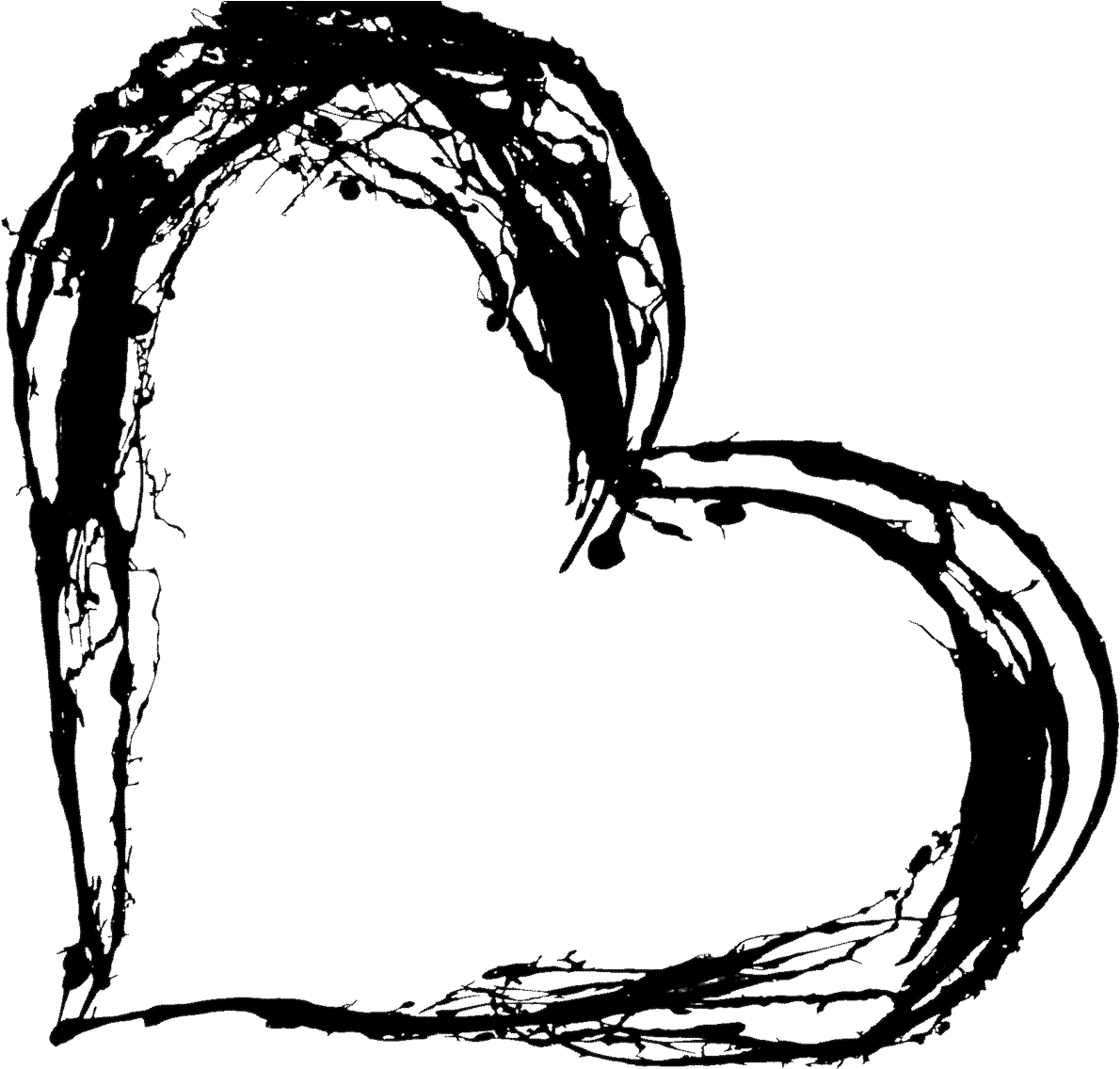 Black Heart , Png Download - Black Heart Clipart (1190x1136), Png Download