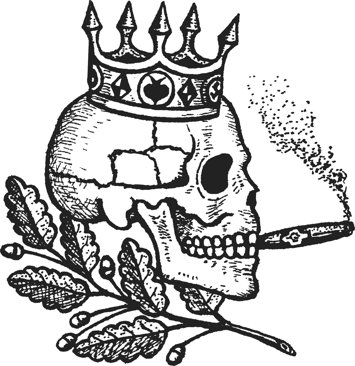 Russian Criminal Tattoo Archive Fuel Head - Russian Prison Tattoo Skull Clipart (1457x1500), Png Download