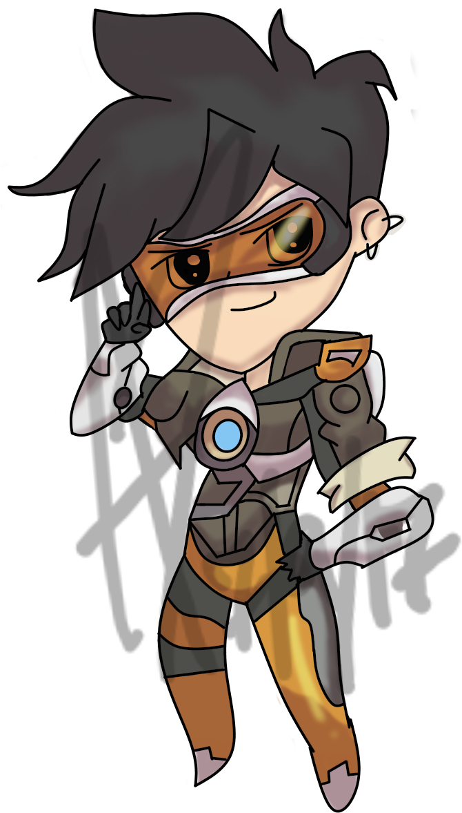 Tracer Complete - Cartoon Clipart (727x1191), Png Download