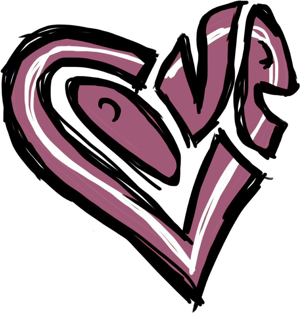 Black Heart - Love Graffiti Heart Drawing Clipart (1060x1079), Png Download