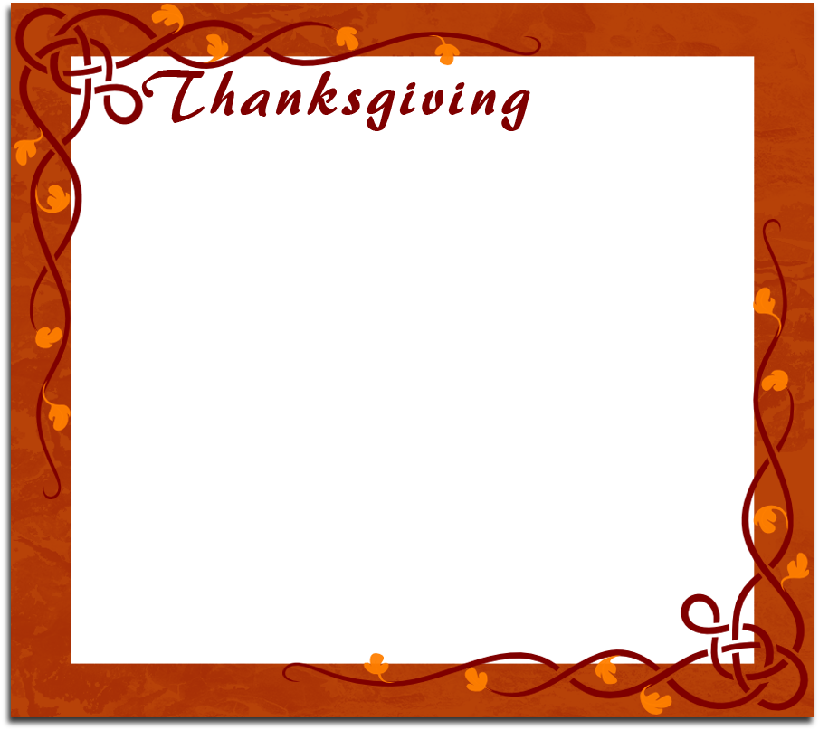 916 X 814 4 - Thanksgiving Frame Clip Art Png Transparent Png (916x814), Png Download