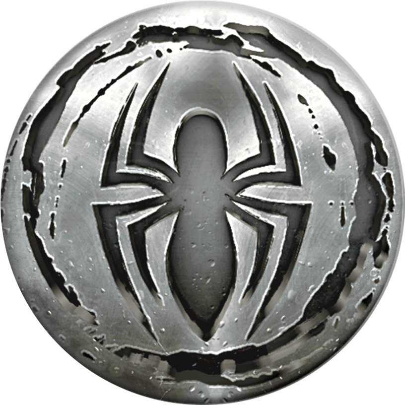 Spiderman Monochrome Clipart (1000x1000), Png Download