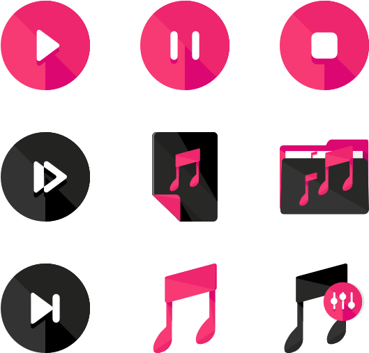 Multimedia - Music Player Button Png Clipart (600x564), Png Download