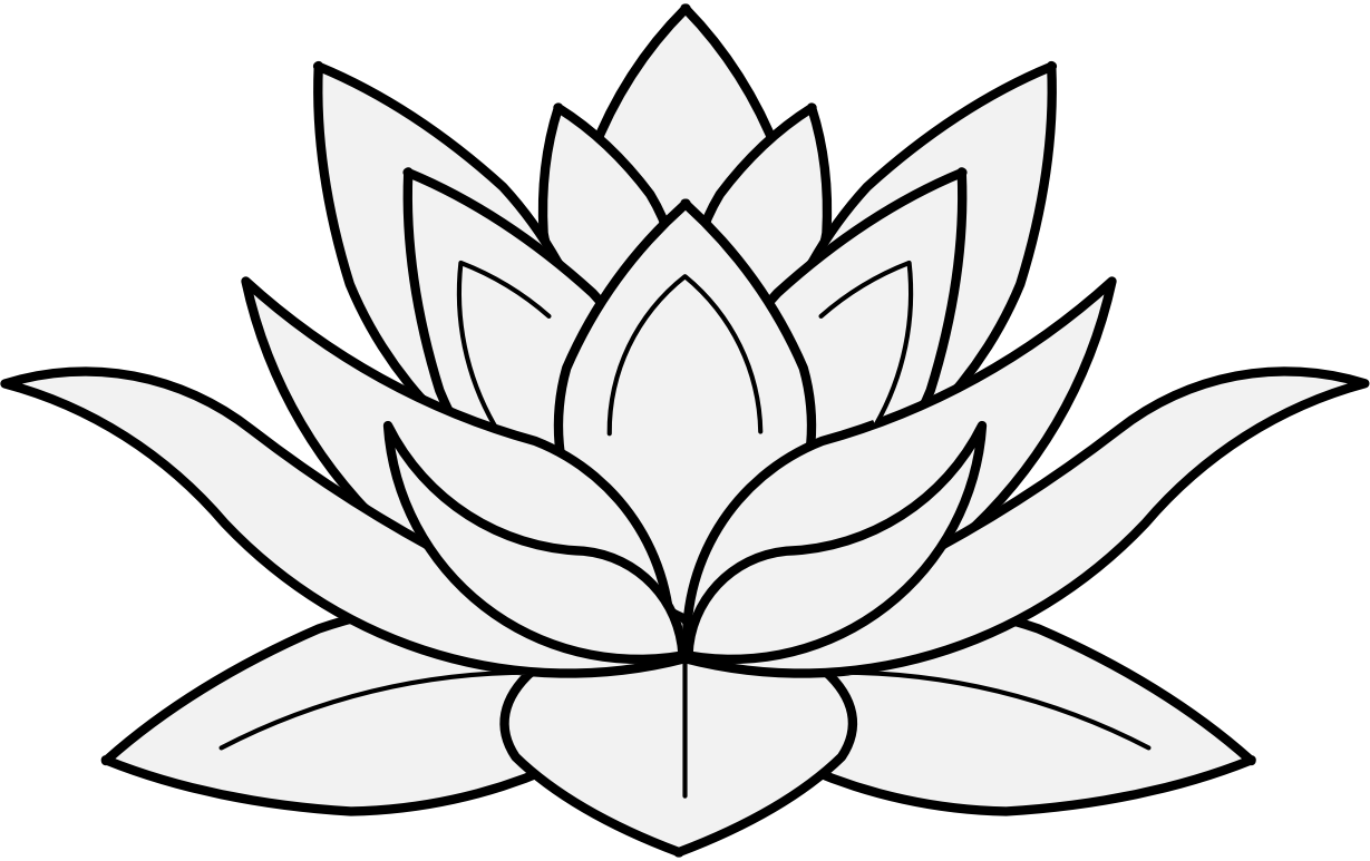 Lotus Flower Traceable Clipart