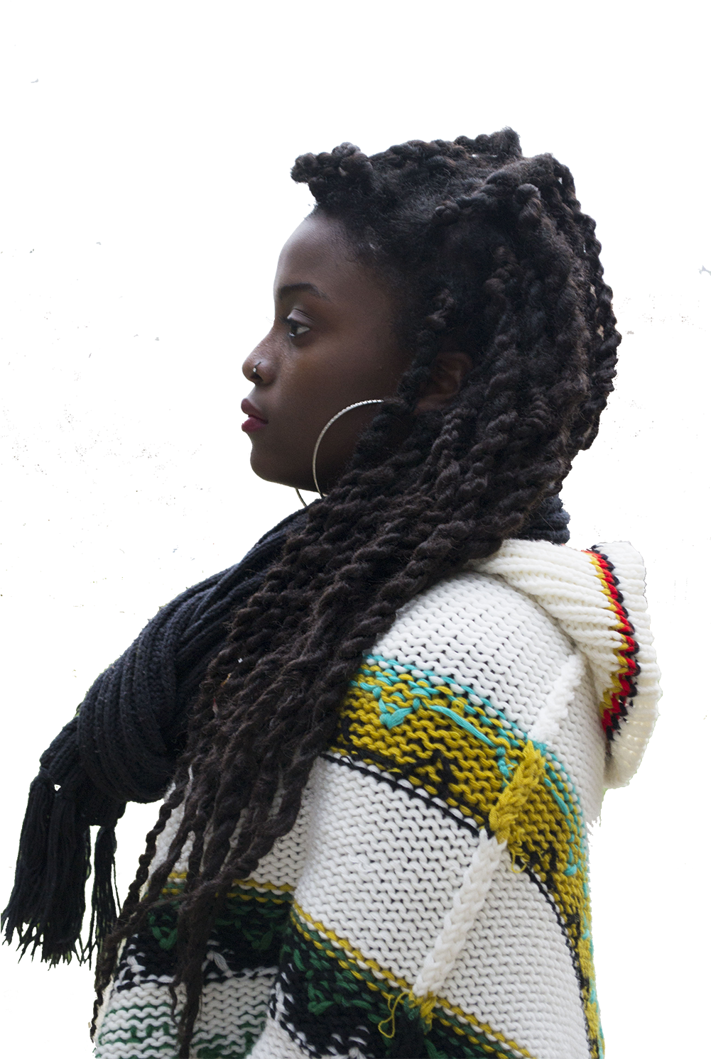 Black Person Walking Png Clipart (1001x1492), Png Download