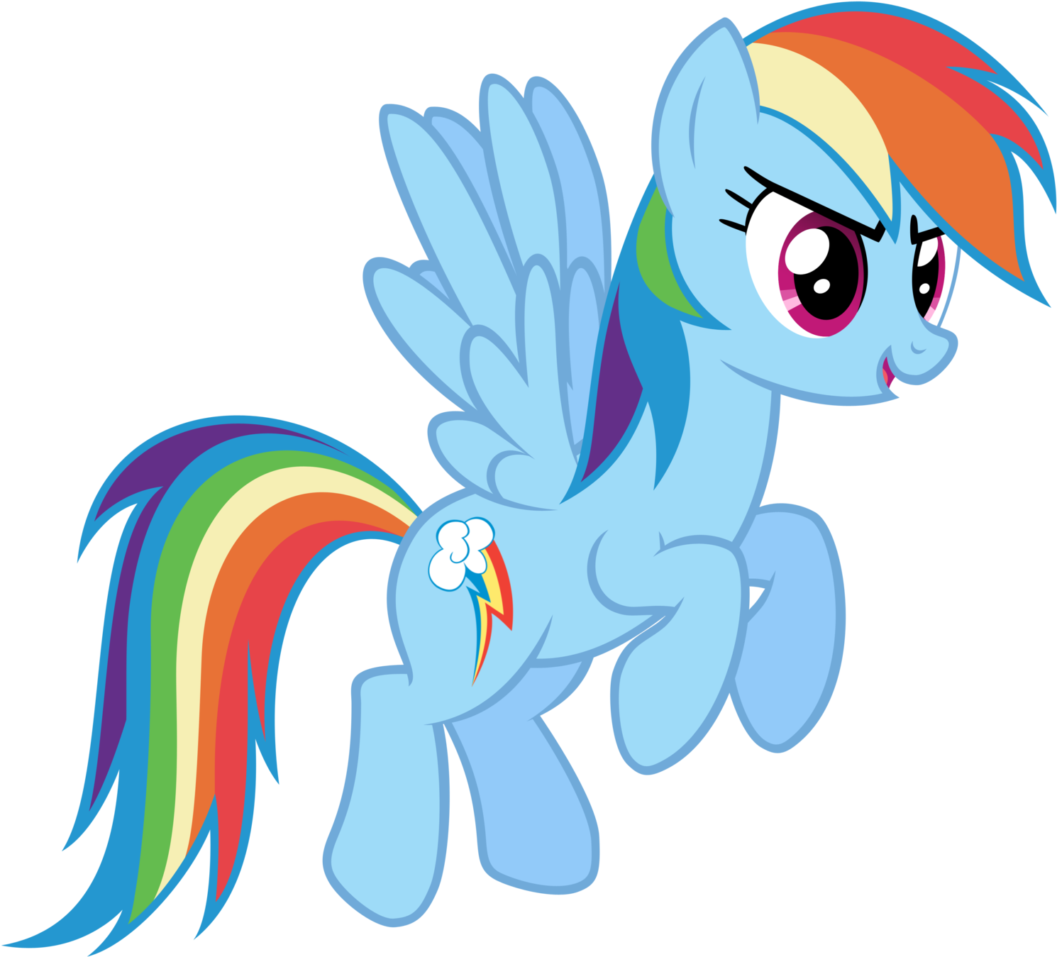 She Has The Abilities Of Speed And Clearing The Sky - My Little Pony Character Png Clipart (1600x1440), Png Download