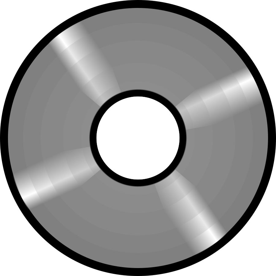 Banner Library Stock Disc - Optical Disc Clipart - Png Download (900x900), Png Download