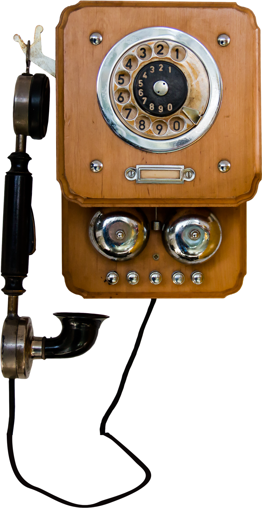 Vintage Telephone Png Image - Antique Telephone Png Clipart (1217x1874), Png Download