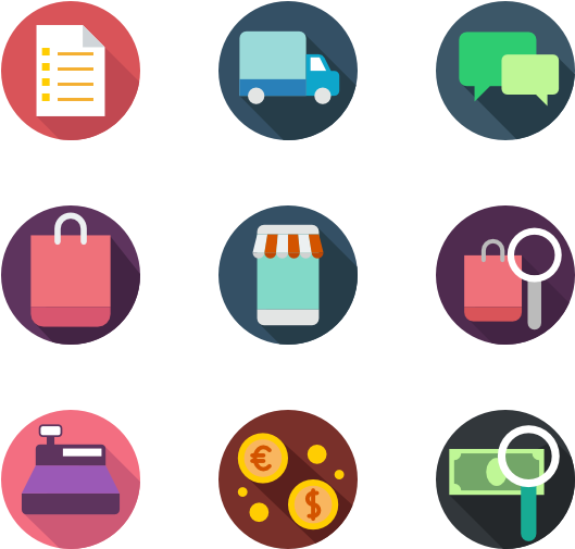 Shopping And Ecommerce Icons - E Commerce Clip Art - Png Download (600x564), Png Download