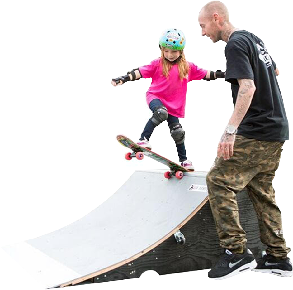 Beginner Training - Child Does Skateboard Clipart (1000x1000), Png Download