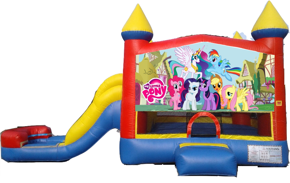 Water Slide Castle Combo Side Slide My Little Pony - My Little Pony Clipart (960x720), Png Download