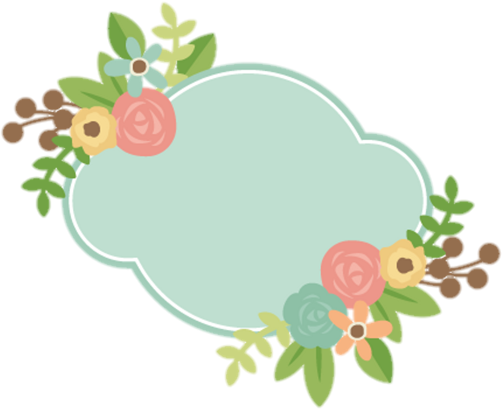 Label Banner Frame Text Pastel Flower Cute Tumblr Png - Cute Label Frame Png Clipart (1024x1024), Png Download