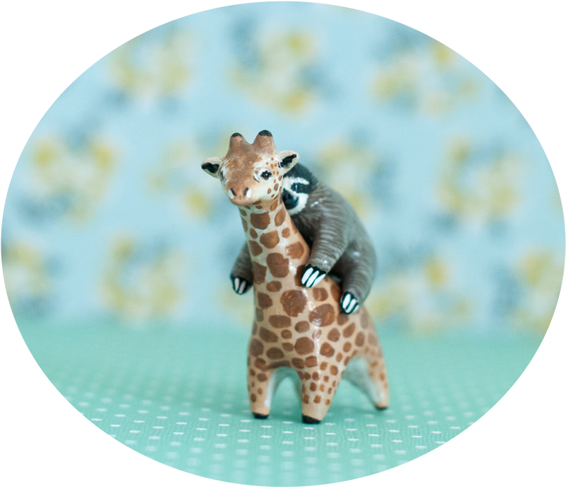 Giraffe And Sloth Clipart (1200x800), Png Download