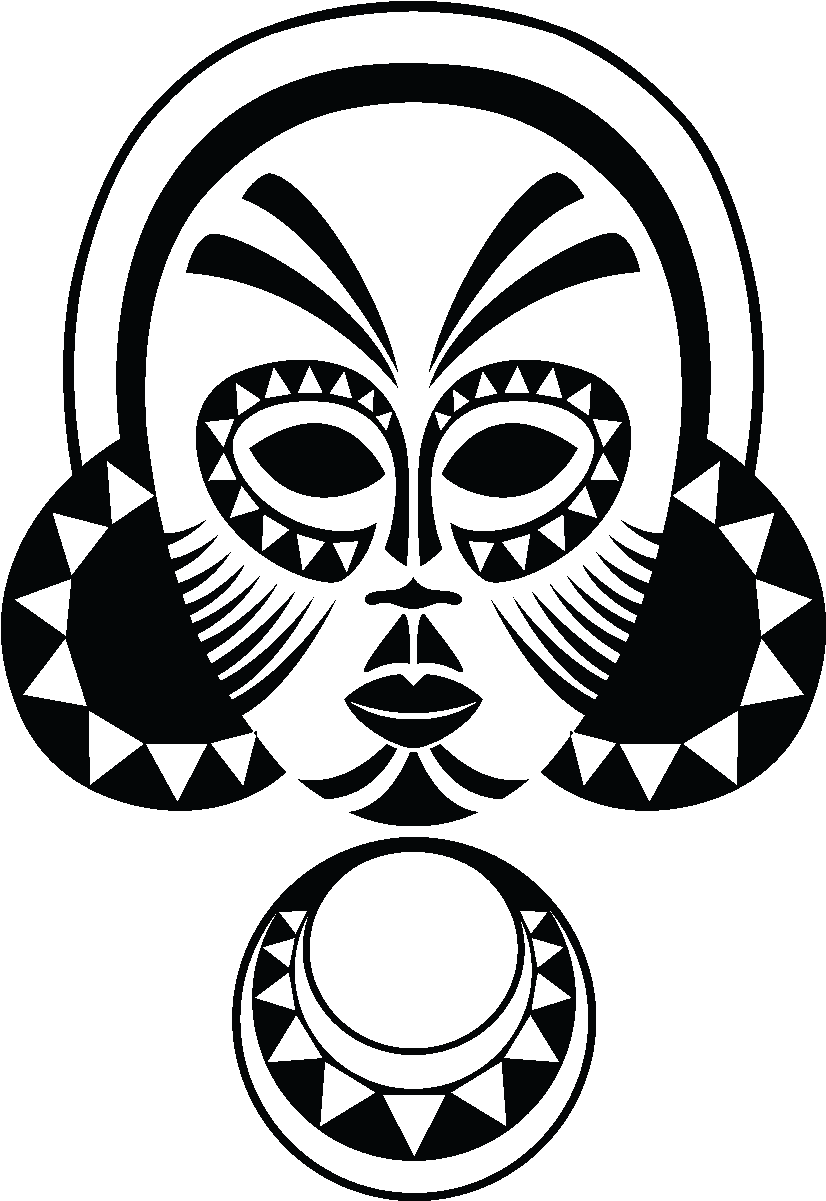 Jpg Free Library African Drawing - Drawing African Art Clipart (1200x1200), Png Download