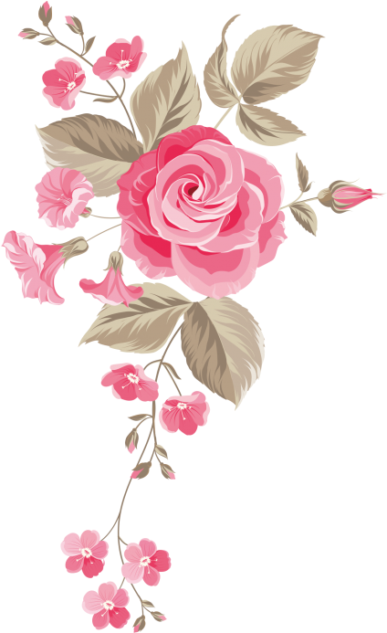 Rose Flower Design Hd Clipart (715x715), Png Download