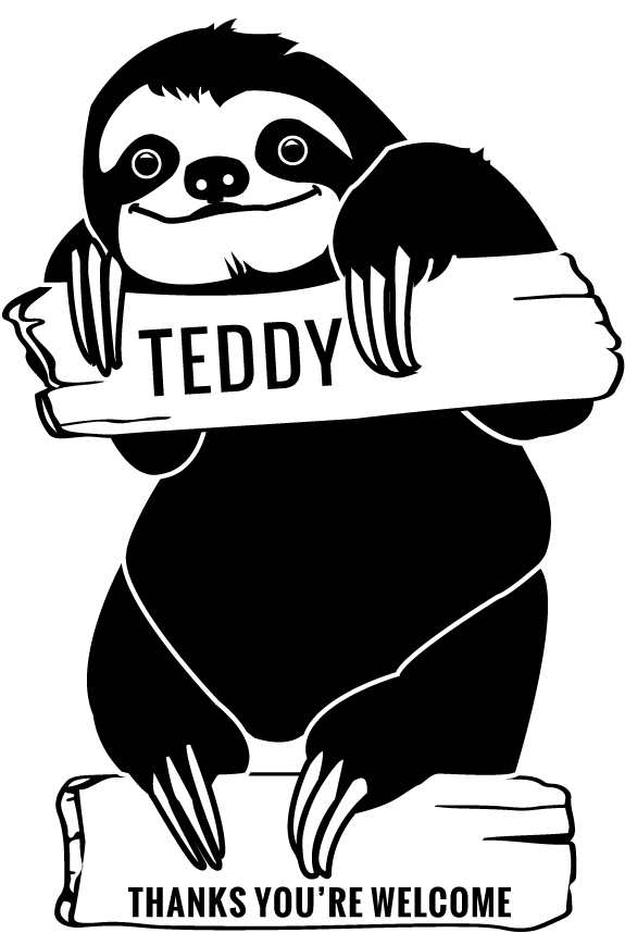 Sloth - Illustration Clipart (700x942), Png Download