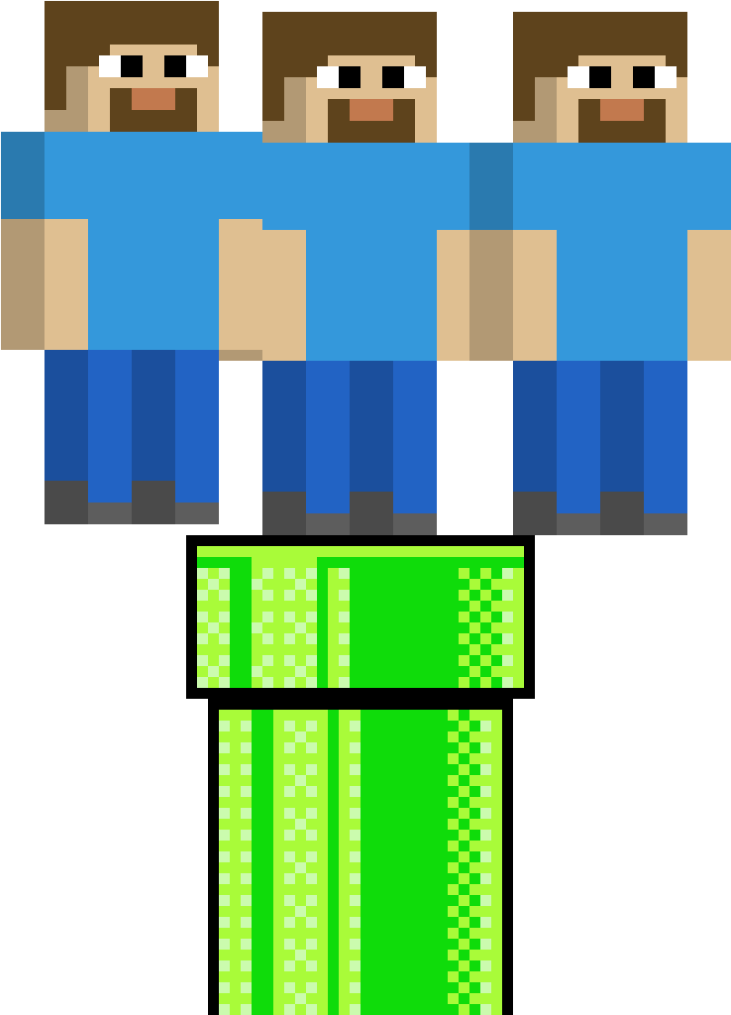 Steve From Minecraft - Super Mario Clipart (1200x1200), Png Download