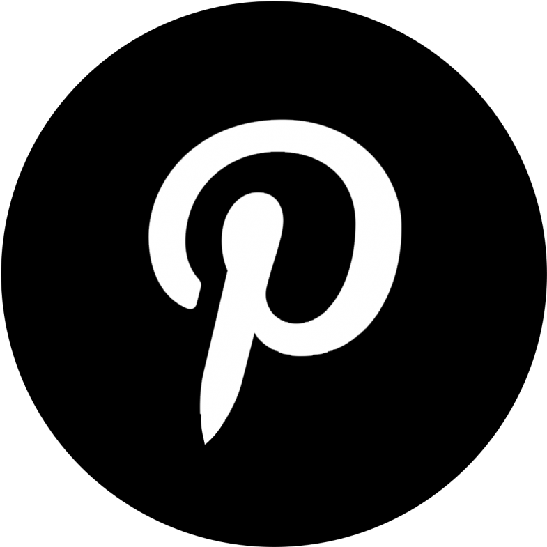 14 Pinterest Icon Circle Black Images - Round Linkedin Logo Png Clipart (940x940), Png Download