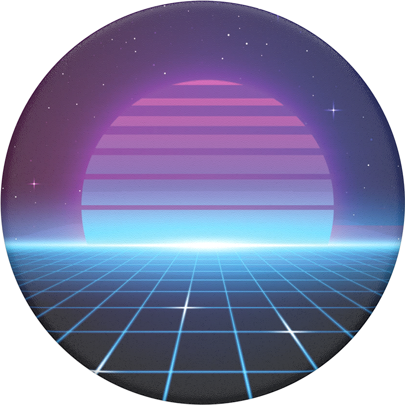 Electric Sunset, Popsockets - Electric Sunset Clipart (1000x1000), Png Download