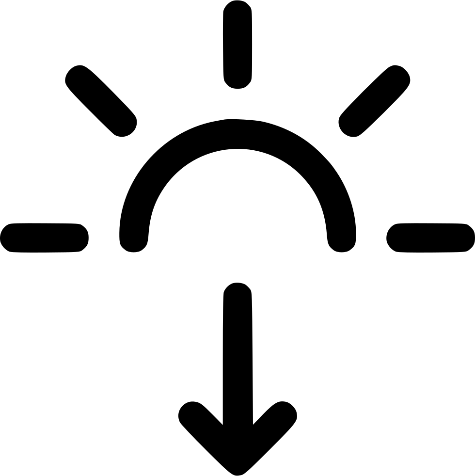 Png File - Sunset Icon Png Clipart (980x982), Png Download