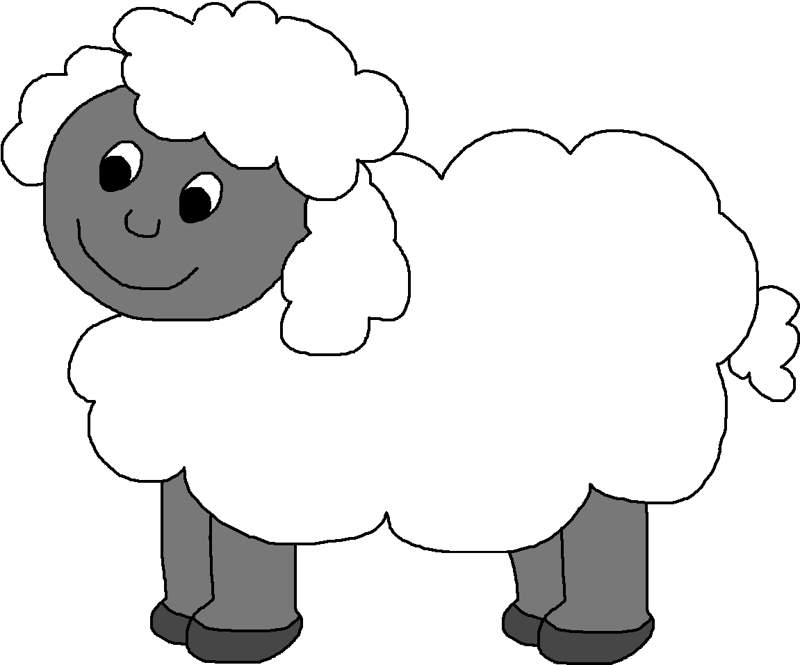 Sheep Black And White Clip Art Sheep Mask Clipart - Clipart Sheep - Png Download (1165x966), Png Download