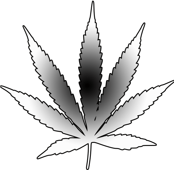 Clipart Leaf Outline Pencil And In Color - Pot Leaf Tattoo Design - Png Download (562x599), Png Download