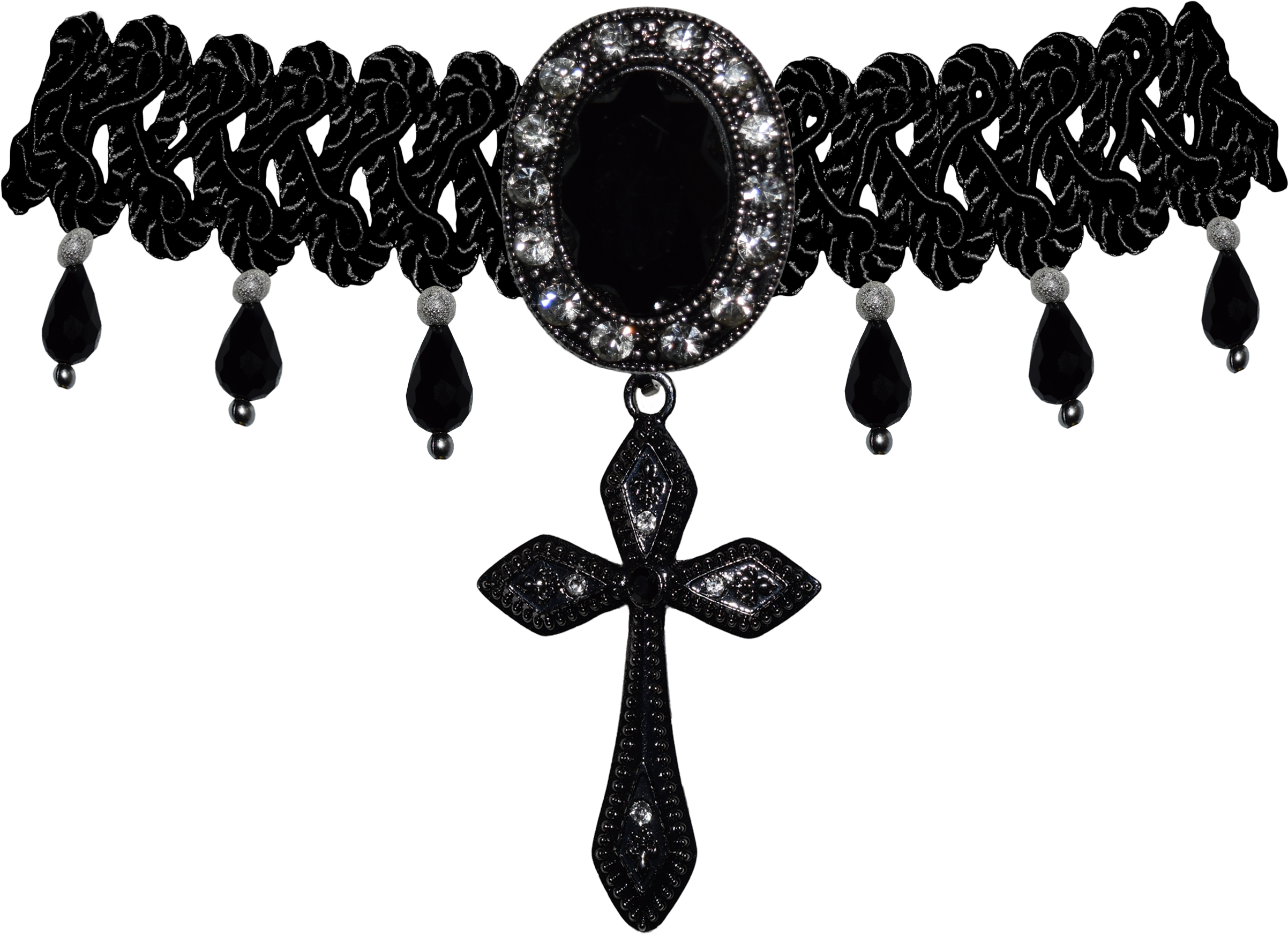 Goth Jewelry Png Clipart (2454x1814), Png Download