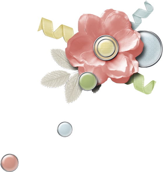 Flower Digital Scrapbook Clusters - Free Png Scrapbook Elements Clipart (620x620), Png Download