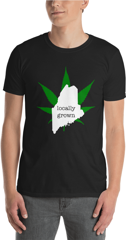 Cannibus Maine Locally Grown, Pride, Hometown, 420 - T-shirt Clipart (1000x1000), Png Download