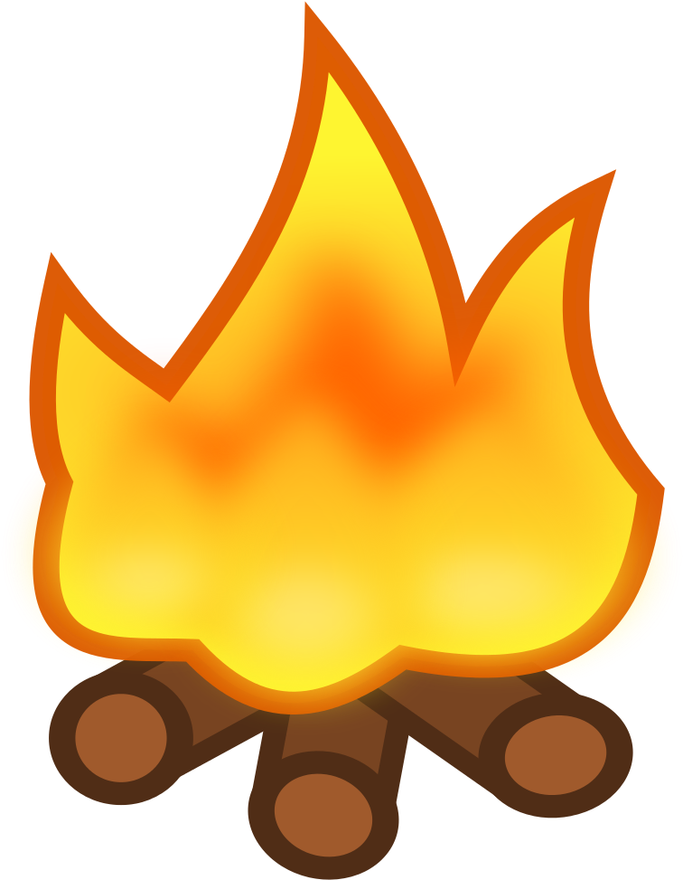 File - Icon-campfire - Svg - Camp Fire Icon Clipart (1024x1024), Png Download