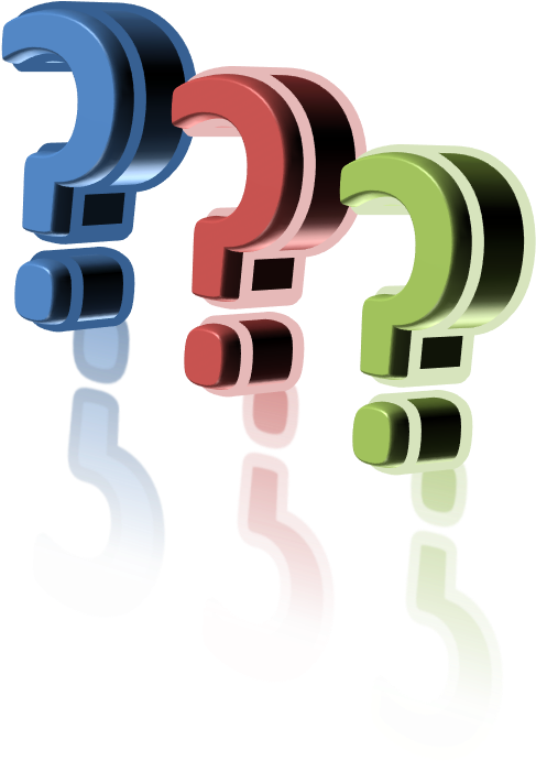 A Picture Of Three Question Marks - Graphic Design Clipart (832x985), Png Download