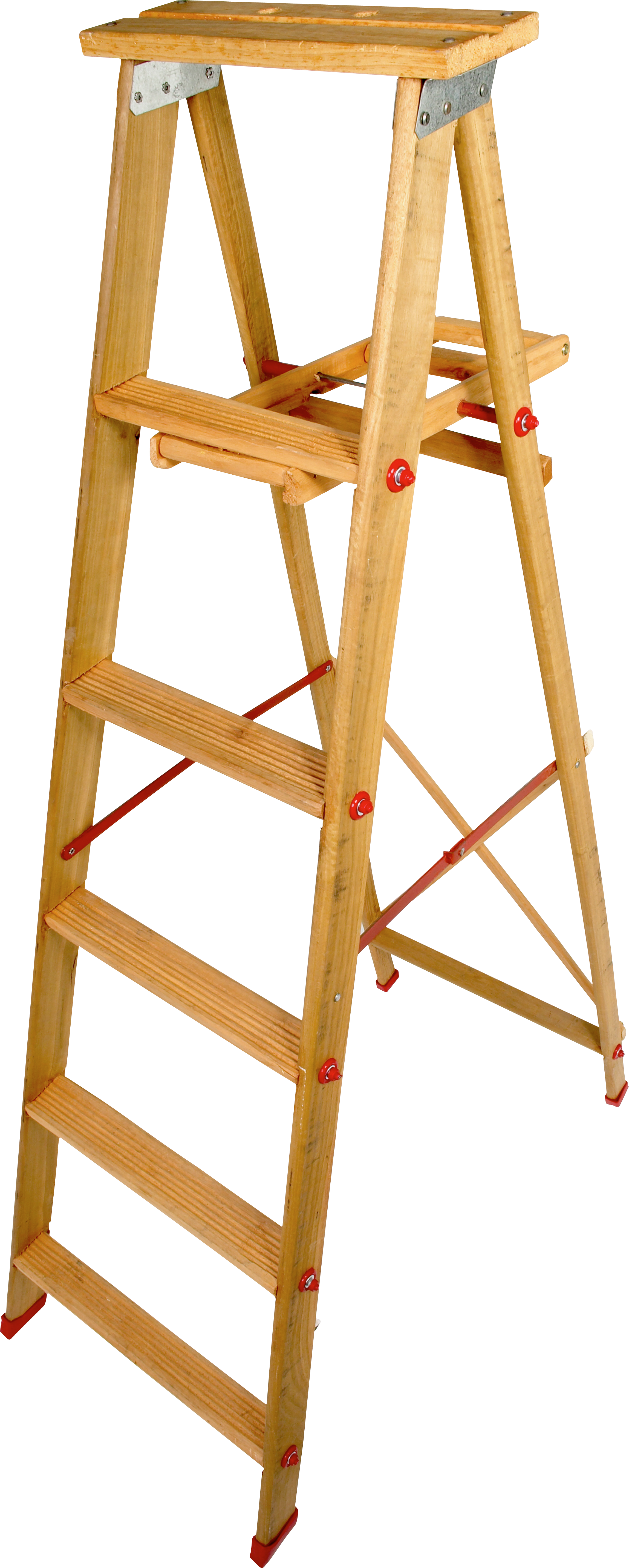 Wood Step Ladder Png - Step Ladder Transparent Background Clipart (2298x5725), Png Download