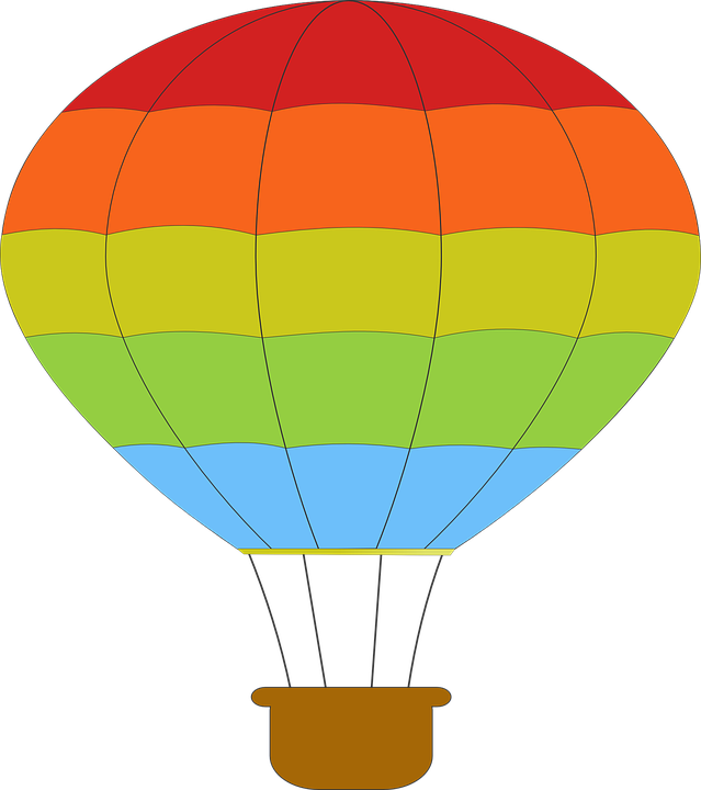 Hot Air Balloon Black And White Free Clipart Hot Air - Air Balloon Clipart - Png Download (528x595), Png Download