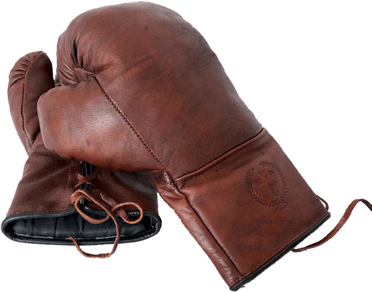 Vintage Boxing Gloves - Gants Boxe Cuir Vintage Clipart (900x670), Png Download