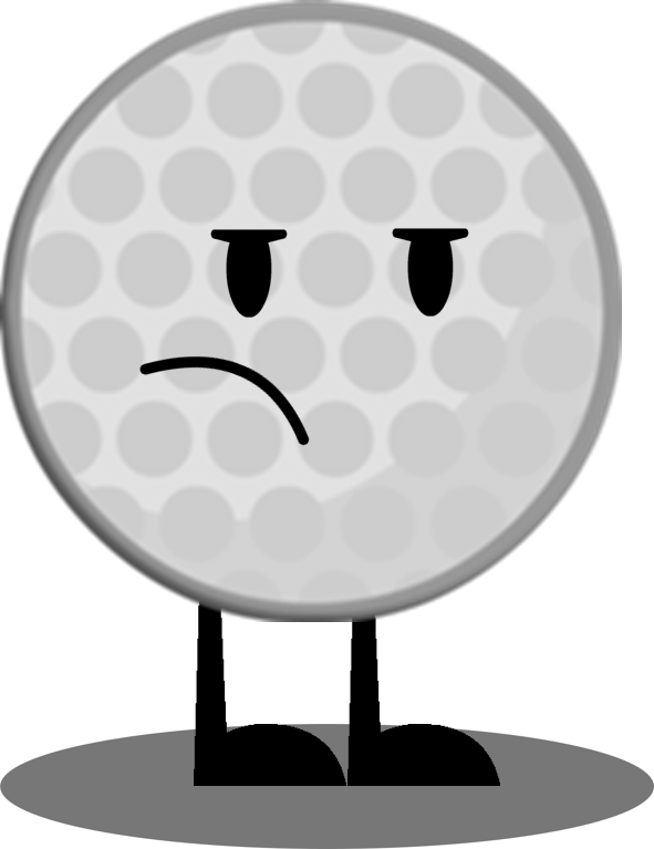 Tennis Ball Clipart Golf Ball - Bfdi Characters Golf Ball - Png Download (591x767), Png Download