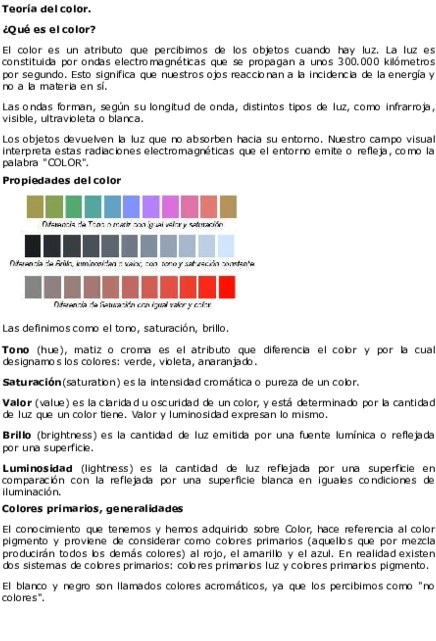 Docx - Propiedades Del Color Clipart (600x776), Png Download