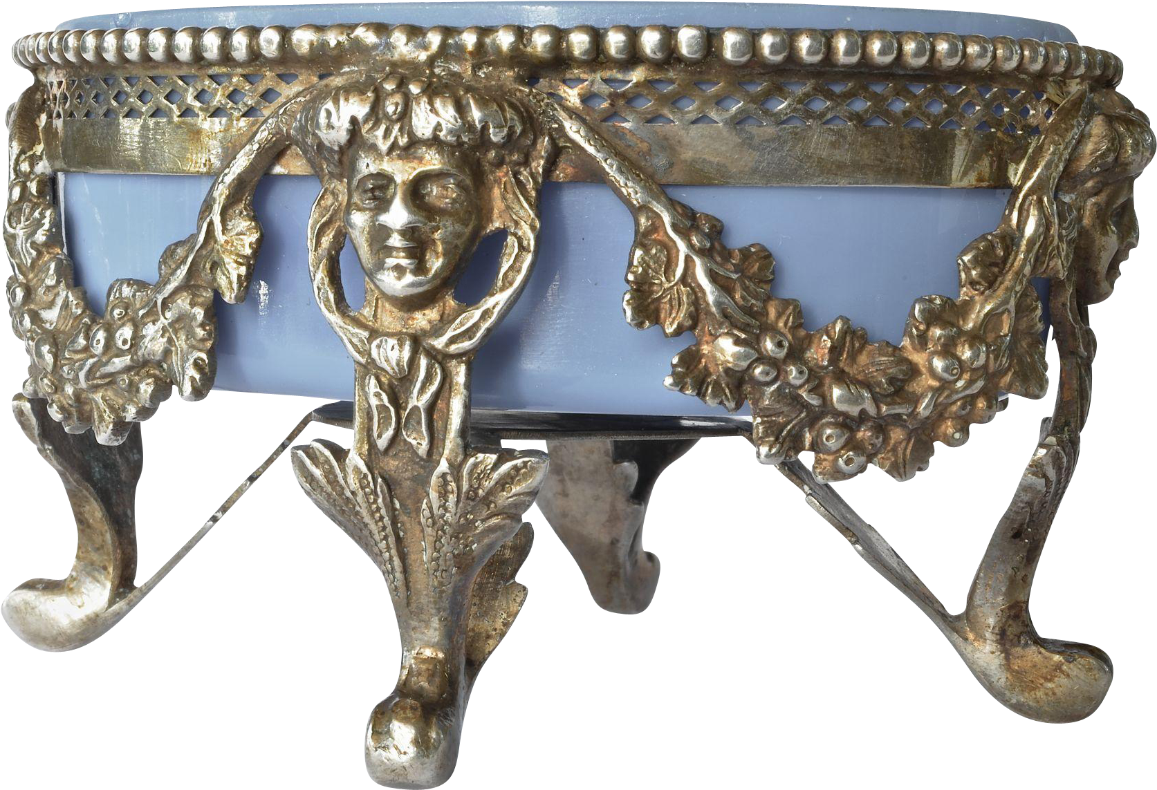 An Antique French Silver Salt Cellar, Mid 18th Century - Antique Clipart (1672x1672), Png Download