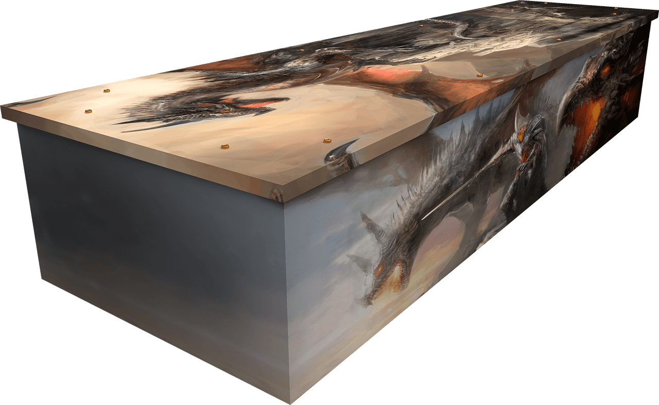 Dragon Fantasy Coffin - Plywood Clipart (1280x787), Png Download
