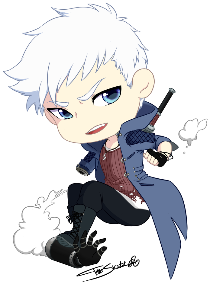 I'm So Happy That We Get Another Game I Missed My Boys - Nero Dmc 5 Fan Art Clipart (881x1200), Png Download