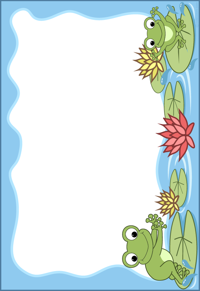 Frog Frame Png Format With Transparent Background - Frog Frame Clipart (662x964), Png Download