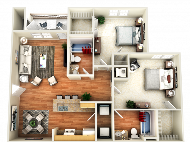 Floor Plansbegonia Deluxe - Floor Plan Clipart (640x480), Png Download