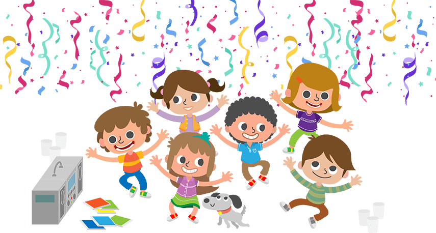 Can Create An Unforgettable Children's Party With Glowing - Bal Enfants Clipart (855x458), Png Download