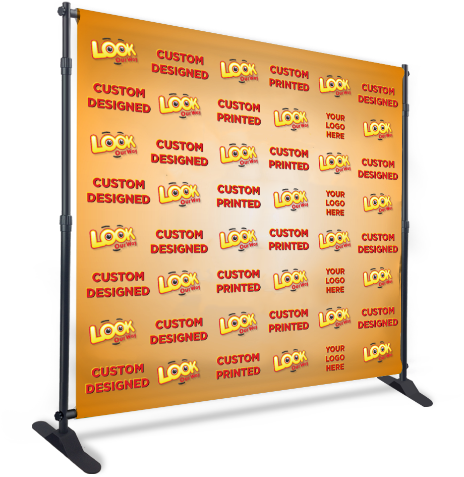 Custom Printed Step And Repeat Backdrop Banner 8ft - Banner Clipart (1000x1000), Png Download