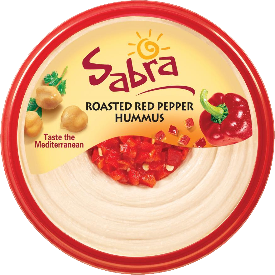 Hummus Png - Sabra Roasted Red Pepper Hummus Clipart (880x880), Png Download