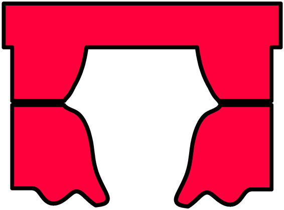 Stage Curtain, Curtain, Stage, Theater, Backdrop - Clip Art - Png Download (720x720), Png Download