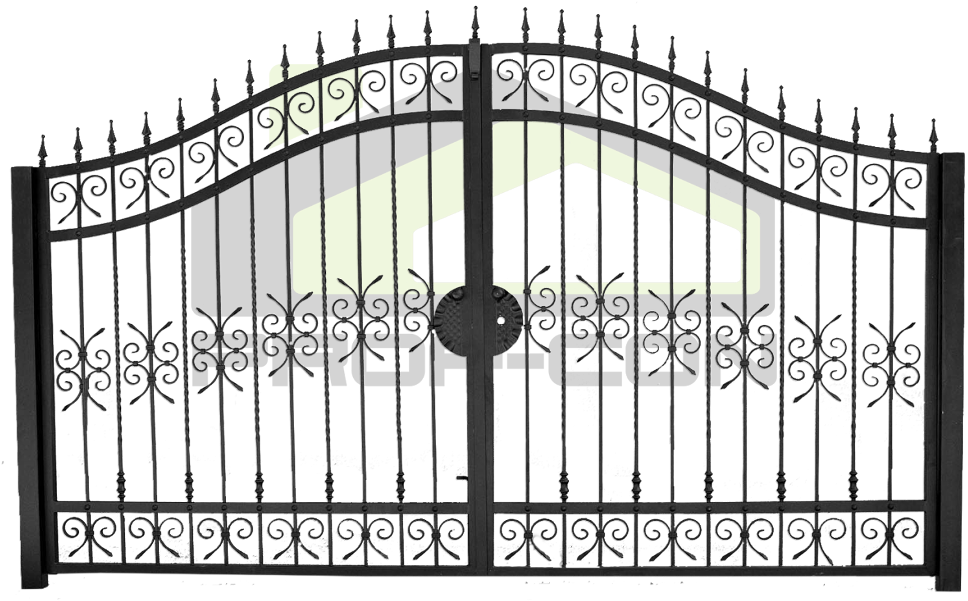 Pf - Pretty Gate Clipart (980x600), Png Download