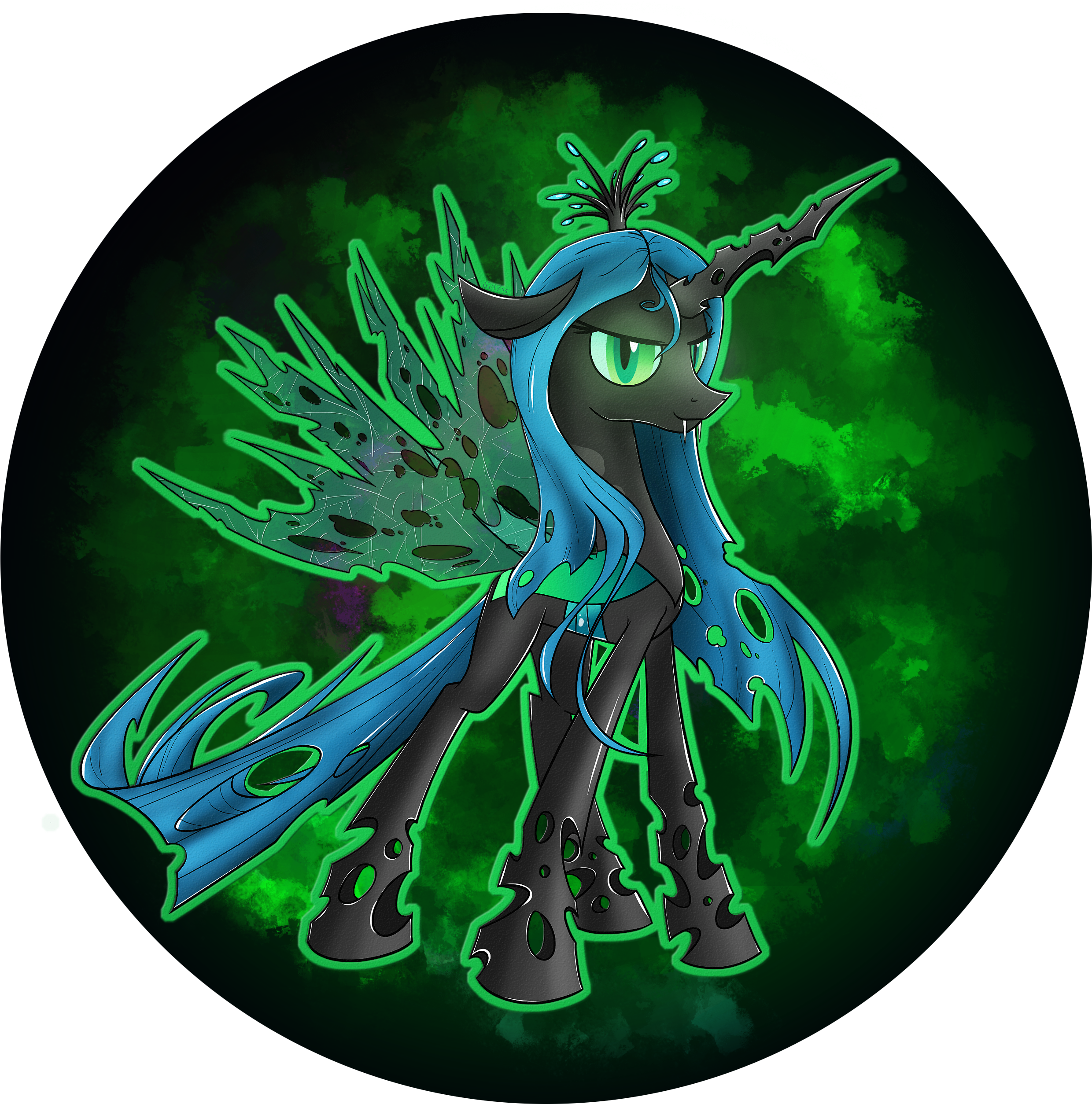Princess Luna Pony Mythical Creature Organism - Illustration Clipart (2539x2539), Png Download