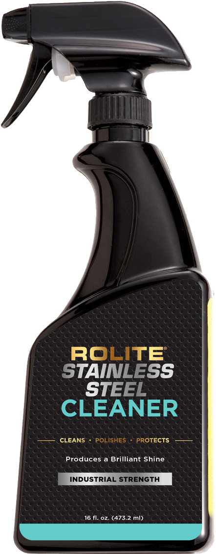 Rolite Stainless Steel Cleaner 16oz Spray Bottle - Flat Matte Finish Cleaner Clipart (1200x1200), Png Download