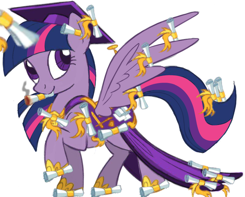 420 Blaze It, Alicorn, Edit, Female, Graduation, Leak, - Mylittlepony Clipart (802x643), Png Download